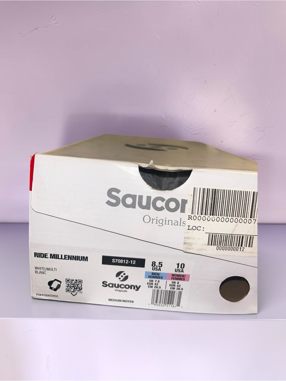 Saucony Ride Millennium "White Multi-Color" - Picture 6 of 6